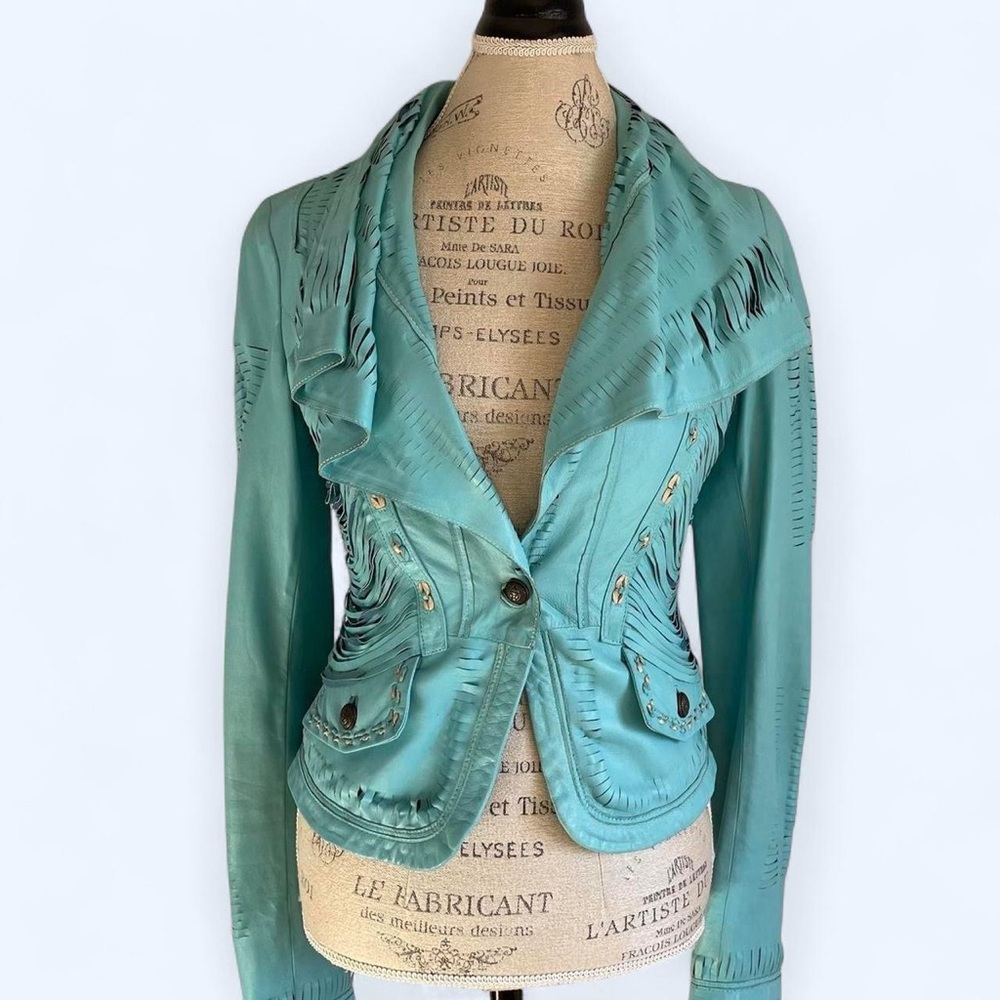 Rare Vintage Roberto Cavalli Fringe Jacket